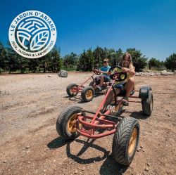 L'activité kart à pédales du jardin d'Ariane à Sainte Marie